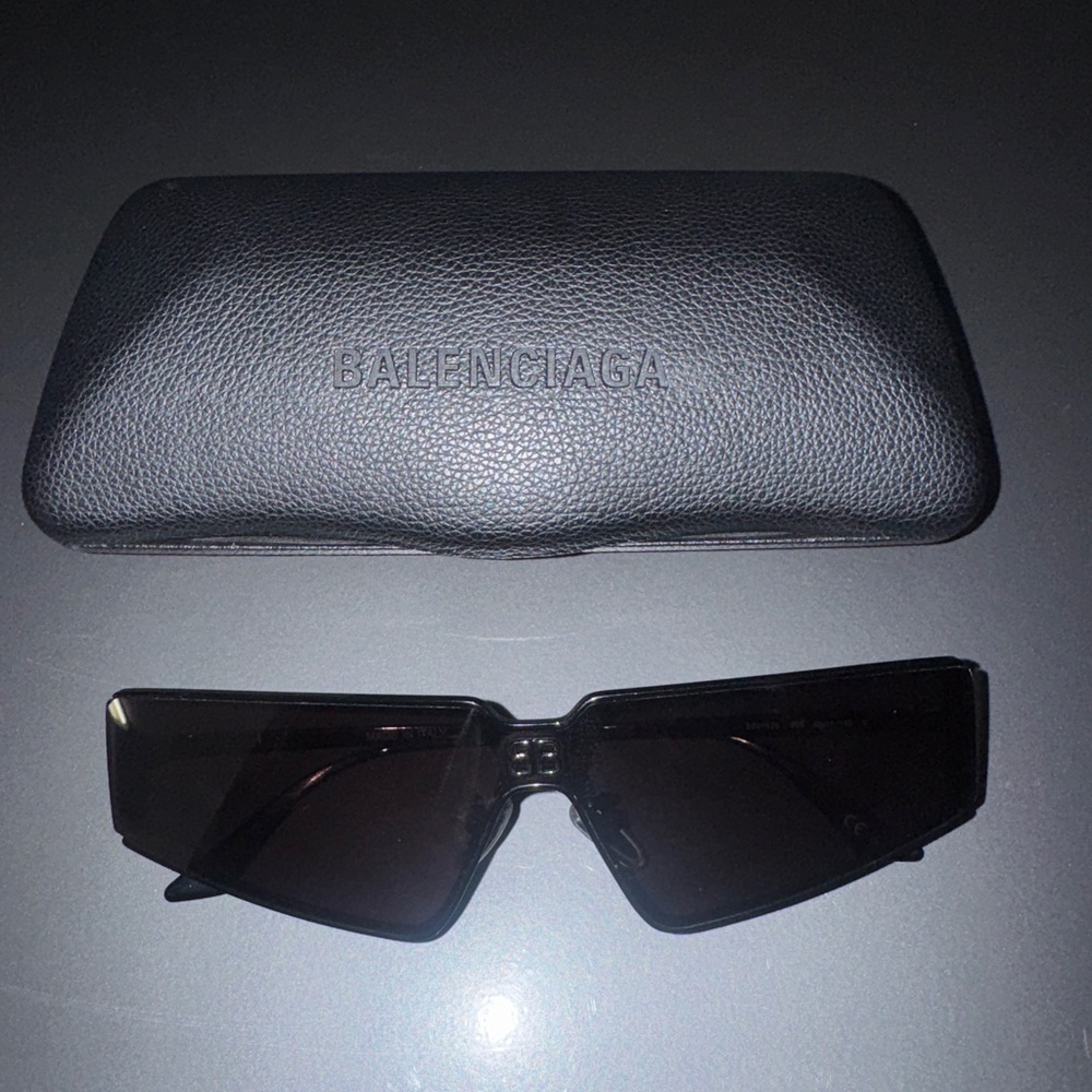 Balenciaga Dark Sunglasses with Case